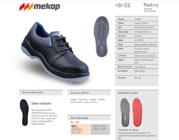 Mekap  101 Deri Çelik Burun  Ayakkabı  resmi
